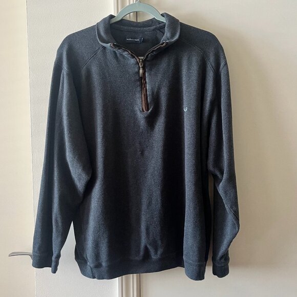 Southern Marsh Grey Quarter Zip Pullover / Men’s Large - Picture 3 of 5
